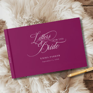 Livre D'or Lettres à la mariée, Moderne, Élégant, Baie