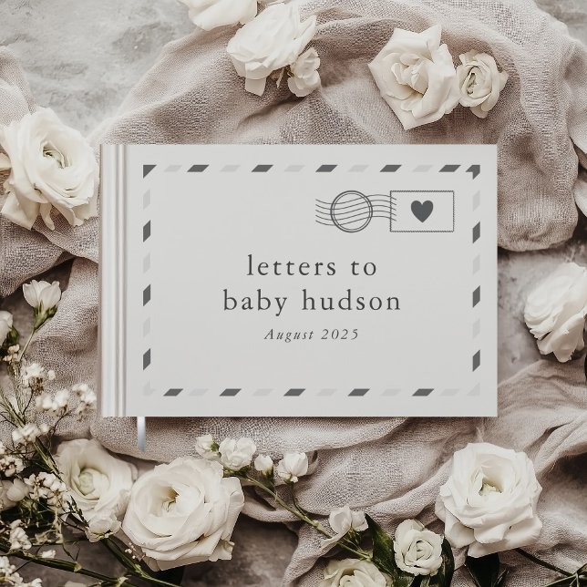 Livre D'or Lettres au bébé (Zazzle Letters to the Baby Guest Book)