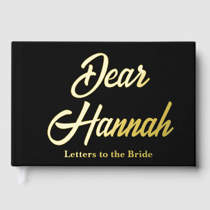 Livre D'or Lettres personnalisées à la mariée pour l'enterrem