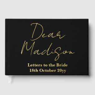 Livre D'or Lettres personnalisées à la mariée pour l'enterrem
