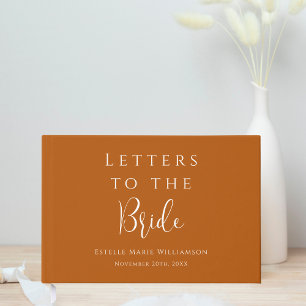Livre D'or Lettres personnalisées en terre cuite rustique pou