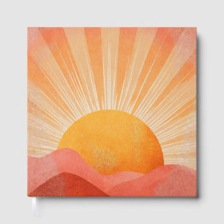 Livre D'or Lever de soleil bohème rose et orange