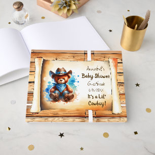 Livre D'or Lil' Cowboy Personnalisé Baby shower de garçon