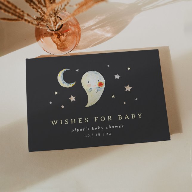 Livre D'or Little Boo Halloween Ghost Baby Shower (Créateur téléchargé)