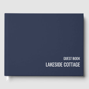 Livre D'or Location de vacances Marine Bleu Minimaliste Moder