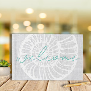 Livre D'or Location de vacances Shell Woven Grey Beach House
