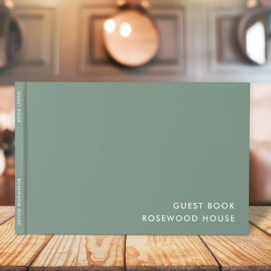 Livre D'or Location vacances Minimaliste Vert Sage Simple