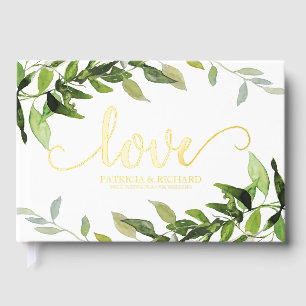 Livre D'or Love Greenery Eucalyptus Fête des mariées