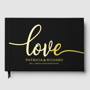 Livre D'or Love Simple Chic Calligraphy Mariage