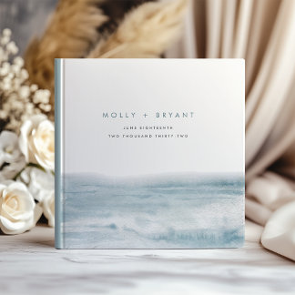 Livre D'or Low Tide Coastal Watercolor Wedding