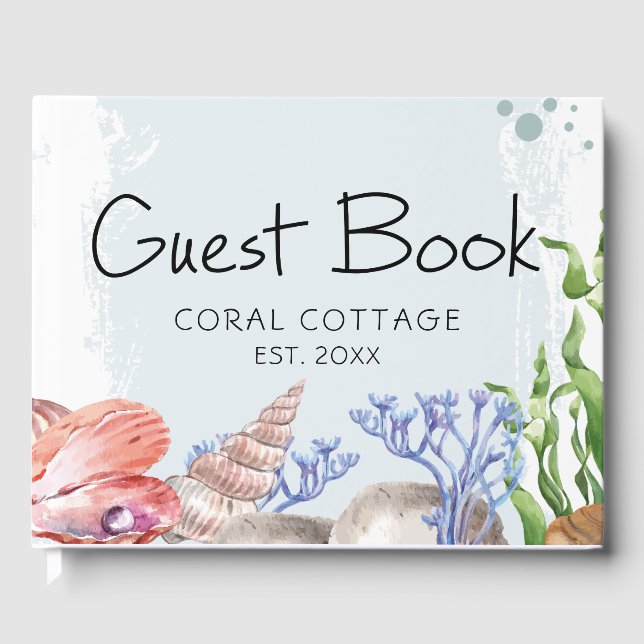Livre D'or Maison de plage de l'aquarelle côtière (Recto)