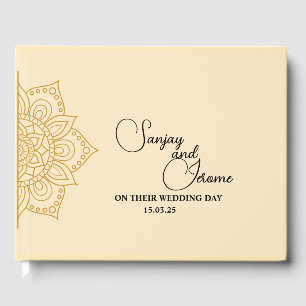 Livre D'or Mandala Guest Book   Luxueux Mariage