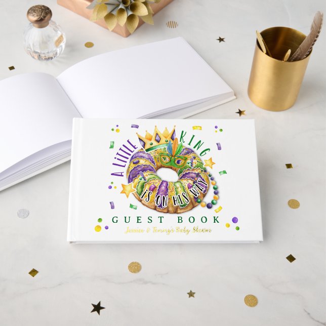 Livre D'or Mardi Gras A little King in on the way (Recto ouvert)