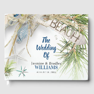 Livre D'or Mariage à thème de plage moderne