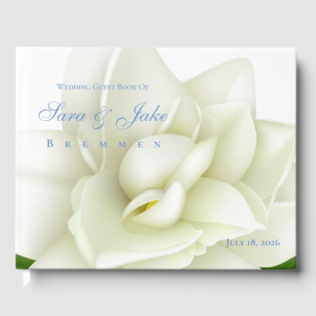 Livre D'or Mariage au Gardenia Blanc (Recto)