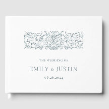 Mariage baroque Bleu Dusty Vintage