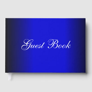Livre D'or Mariage Bleu Cobalt et Noir  