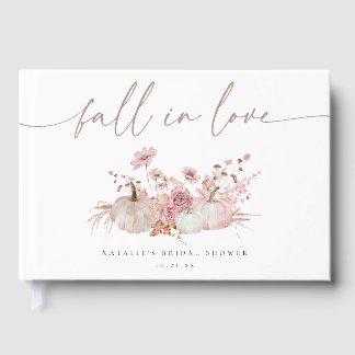 Livre D'or Mariage Bohème Rose Citrouille Automne
