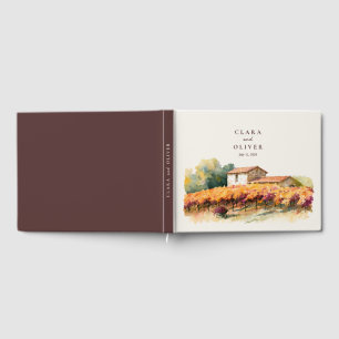 Livre D'or Mariage champêtre à la ferme toscane au milieu des