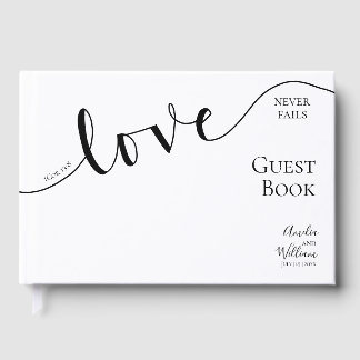 Livre D'or Mariage, Chrétien, Simple, Élégant, Typographie,