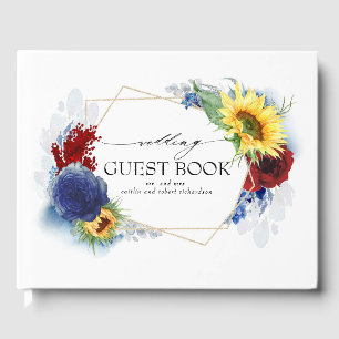 Livre D'or Mariage de automne de tournesol jaune