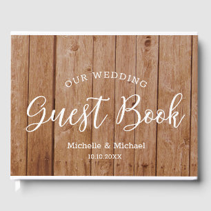 Livre D'or Mariage de bois rustique