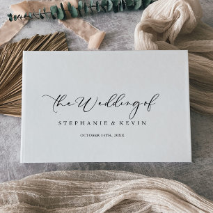 Livre D'or Mariage de calligraphie élégant et idyllique