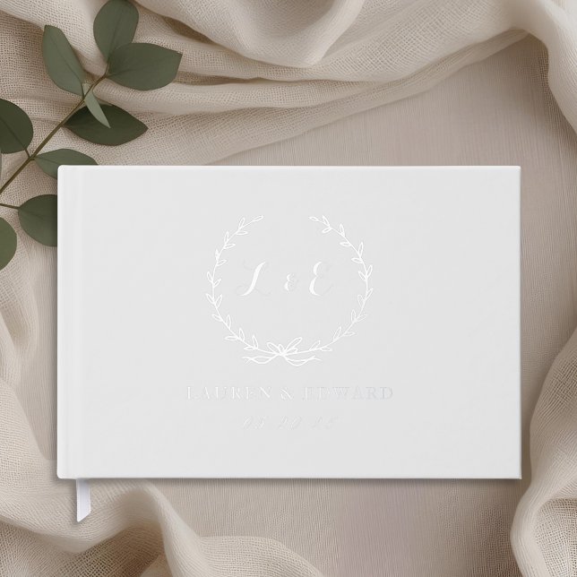 Livre D'or Mariage de dentelle blanche rustique (Créateur téléchargé)