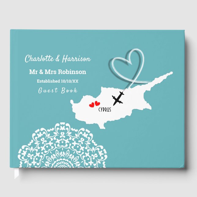Livre D'or Mariage de destination Chypre (Recto)