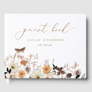 Livre D'or Mariage de fleurs sauvages de Boho automne