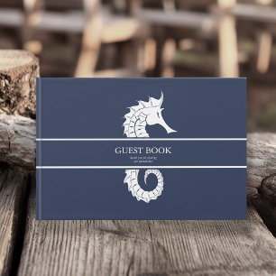 Livre D'or Mariage de mer Blue Wave Wht/Navy ID836