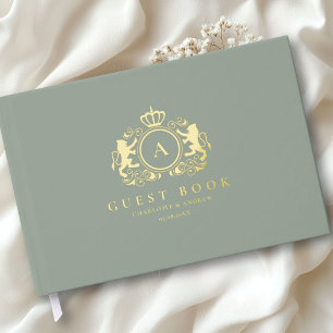 Livre D'or Mariage de monogramme de logo spécifique au client