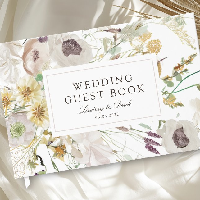 Livre D'or Mariage de printemps moderne (Modern Spring Wedding Guest Book)