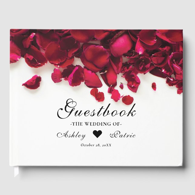 Livre D'or Mariage de Red Rose Petals (Recto)