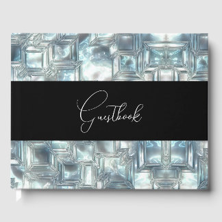Livre D'or Mariage de texture de glace sculptée