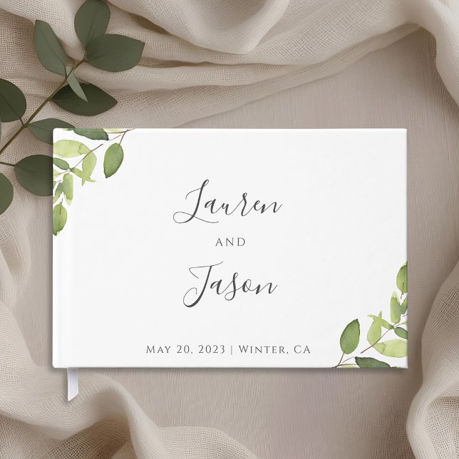 Livre D'or Mariage de verdure Eucalyptus (Créateur téléchargé)