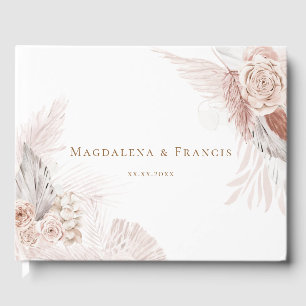livre d'or mariage design floral boho