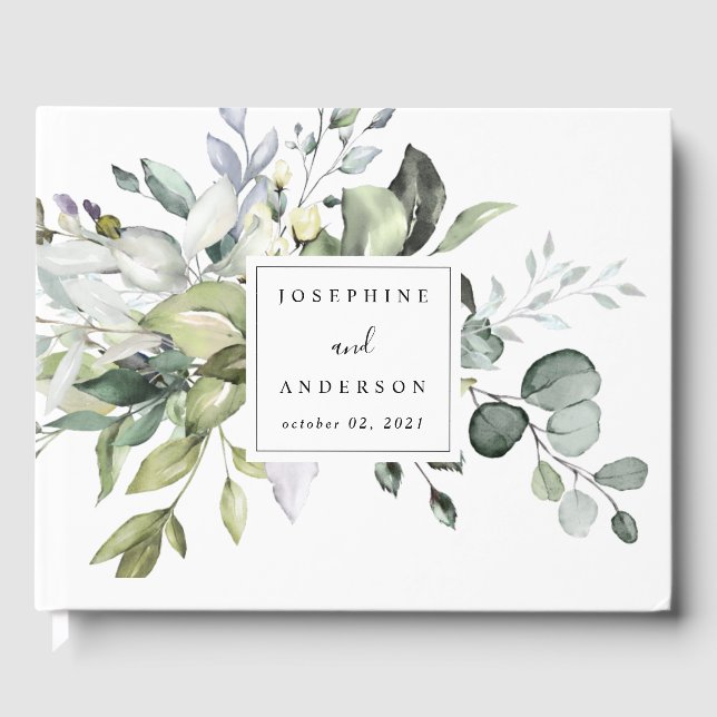Livre D'or Mariage d'eucalyptus (Recto)