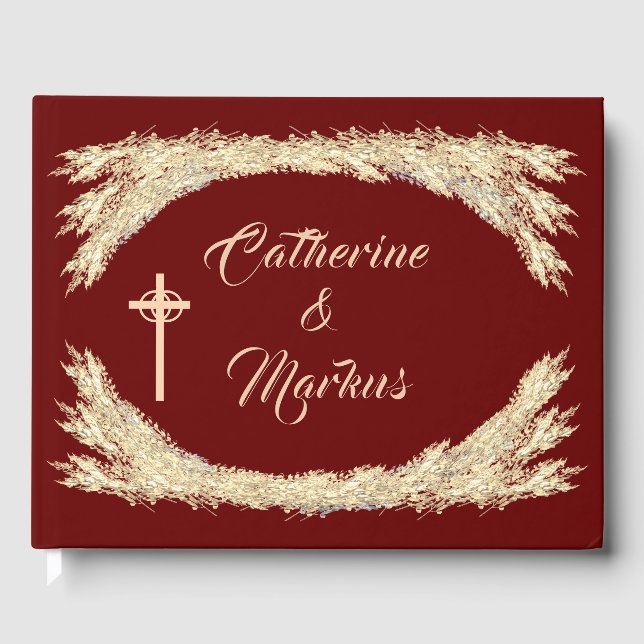 Livre D'or Mariage d'hiver catholique (Recto)