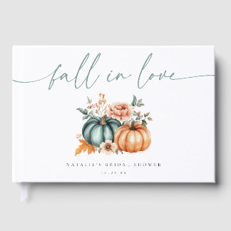 Livre D'or Mariage Fantaisiste Floral d'Automne
