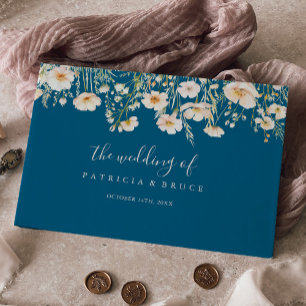 Livre D'or Mariage Fleur sauvage Boho classique