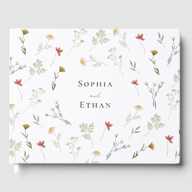 Livre D'or Mariage Fleur sauvage Leander (Recto)