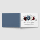 Mariage floral d'ivoire blanc bleu ardoise
