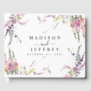 Livre D'or Mariage Floral Fleur sauvage de printemps