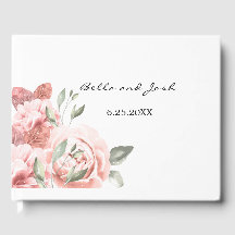 Mariage floral Rose de pêche romantique