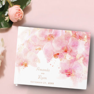 Livre D'or Mariage floral rose orchidée
