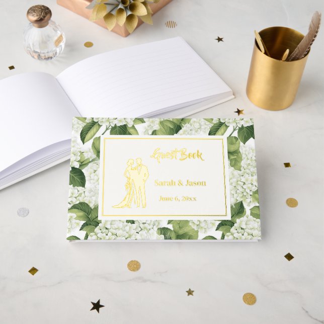 Livre D'or Mariage Foil Guest Book (Recto ouvert)