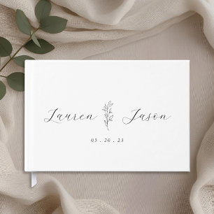 Livre D'or Mariage Foliage moderne