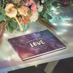 Livre d'or mariage Galaxy Star Nebula Constellatio