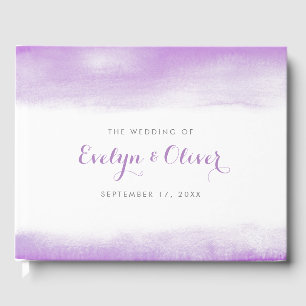 Livre D'or Mariage Lilac Watercolor
